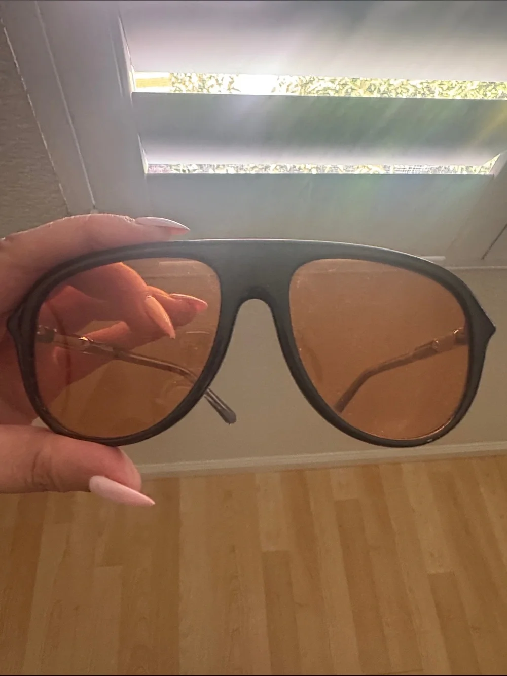 Quay Australia Black Frame Sunglasses with brown  Lenses